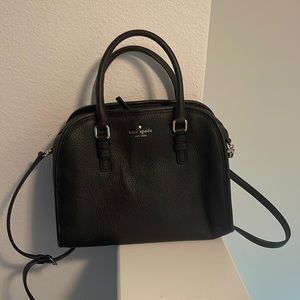 Black leather Kate Spade bag